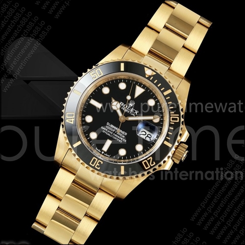 로렉스 서브마리너 41mm 옐로우골드 126618 LN 블랙 세라믹 WF 1:1 베스트 에디션 JH3235