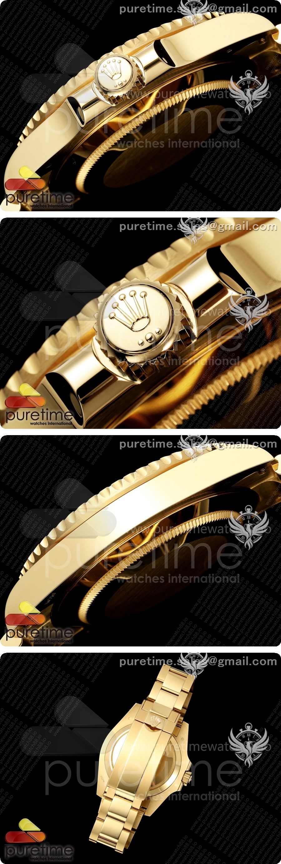 로렉스 서브마리너 41mm 옐로우골드 126618 LN 블랙 세라믹 WF 1:1 베스트 에디션 JH3235 상세이미지 4