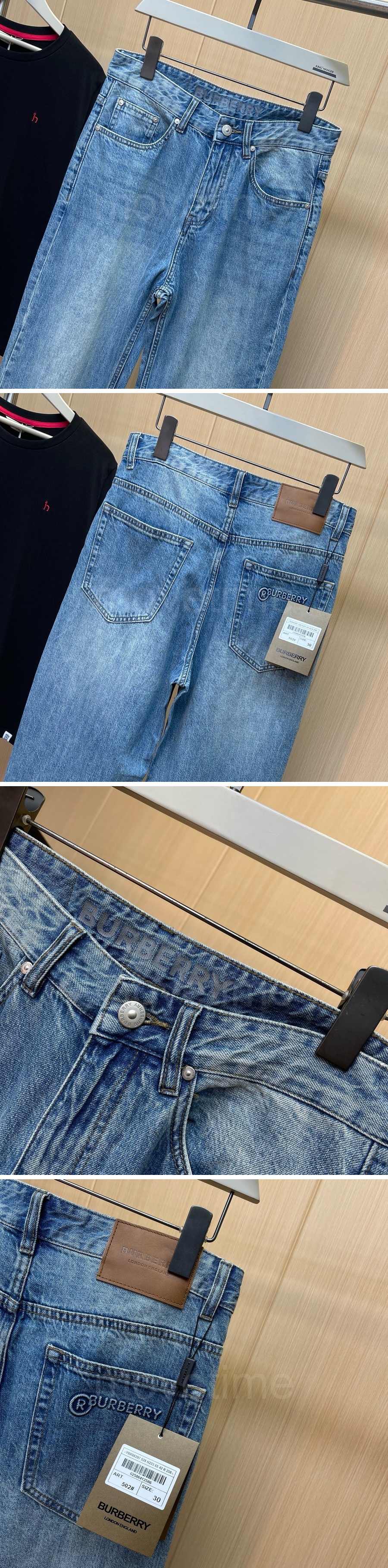 버버리 데님 팬츠 진 청바지 26SS 상세이미지 3