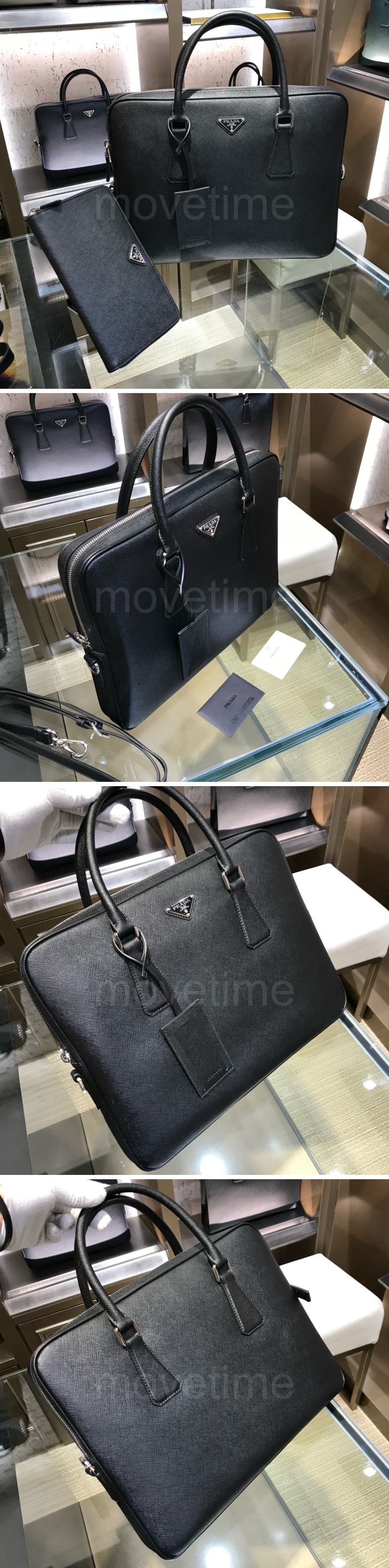 프라다 삼각로고 레더 가죽 핸드백 메신저백 26SS 상세이미지 2