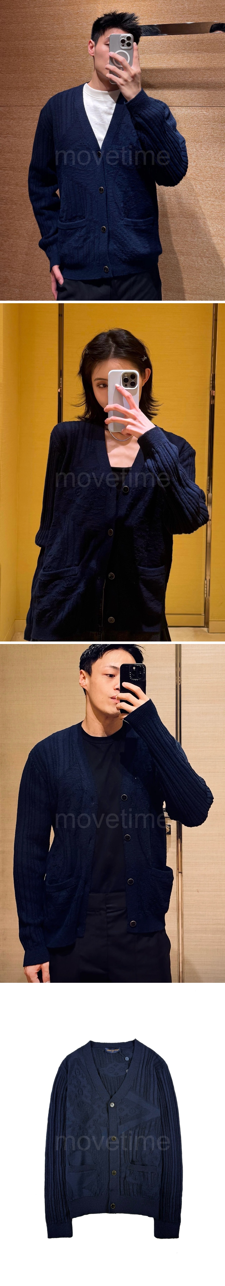 루이비통 모노그램 플라워 남성용 가디건 26SS 상세이미지 2