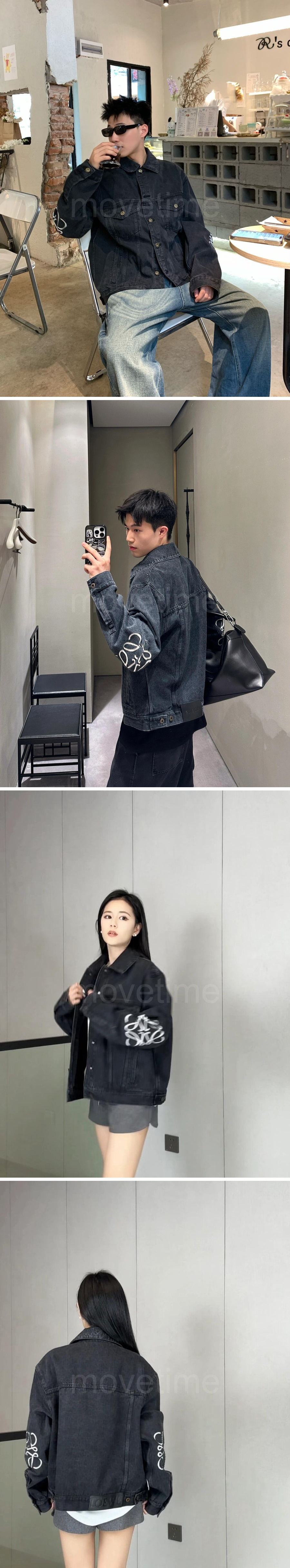 로에베 아나그램 남성용 블랙 청자켓 26ss 상세이미지 2