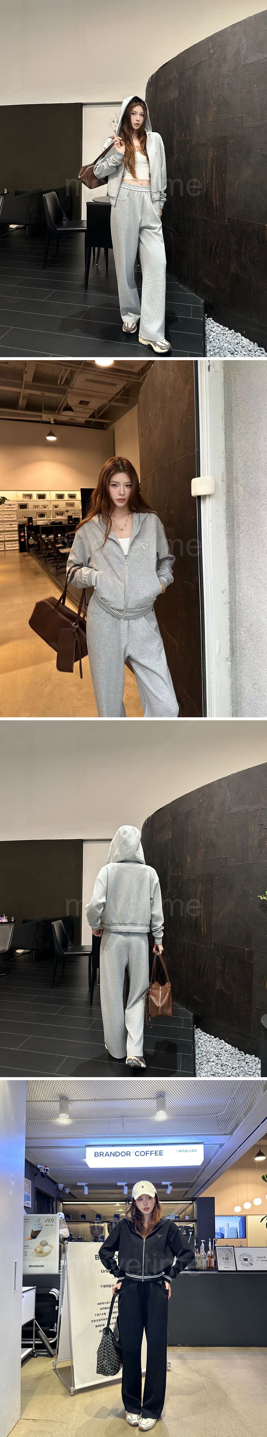 프라다 가을 여성 여자 후드집업 추리닝 26ss 상세이미지 2