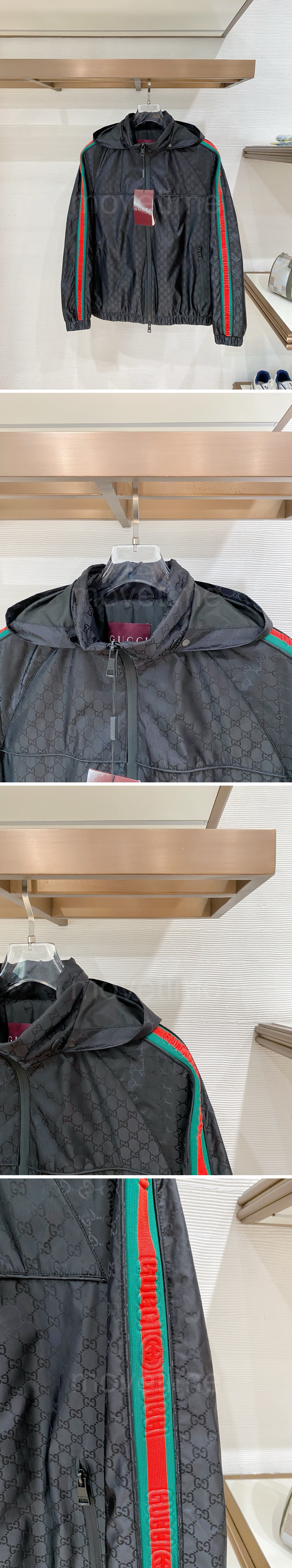 구찌 GG수프림 후드 바람막이 가을 남자여자 자켓 26SS 상세이미지 2