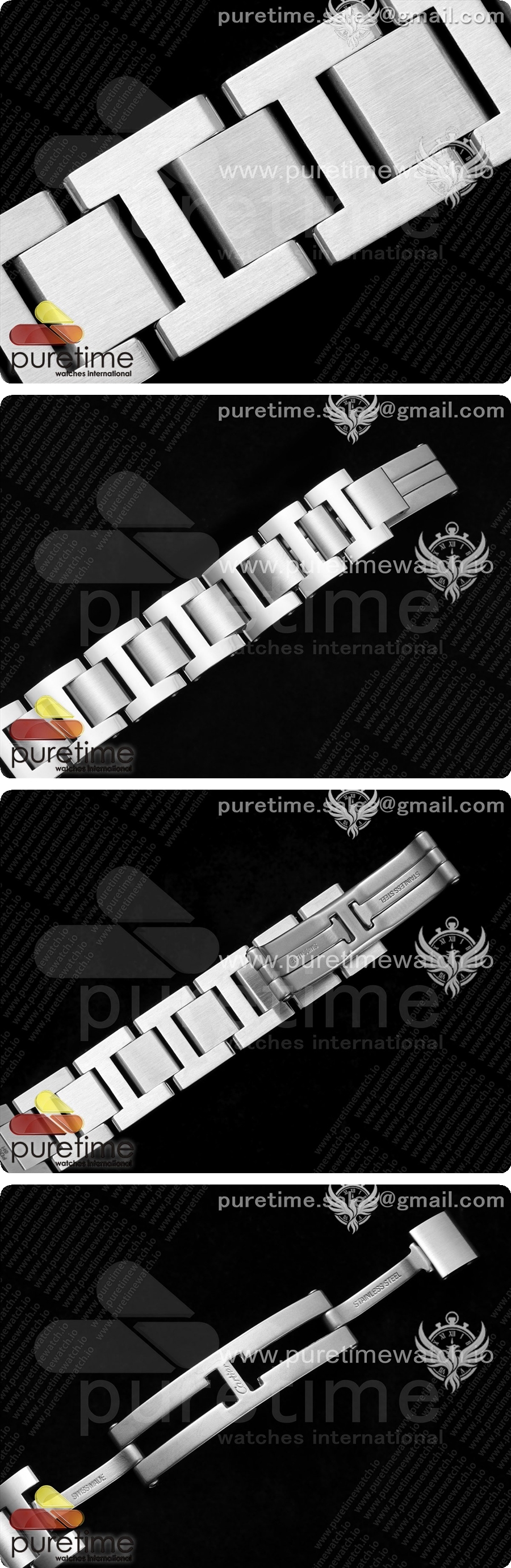 까르띠에 발롱블루 여자 33mm 스테인리스 스틸 AF 1:1 레드 다이얼 SEIKO NH05A 상세이미지 8