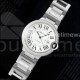 까르띠에 발롱블루 42mm 스테인리스 스틸 AF 1:1 화이트 텍스처 다이얼 다이아몬드 베젤 A2824 V5