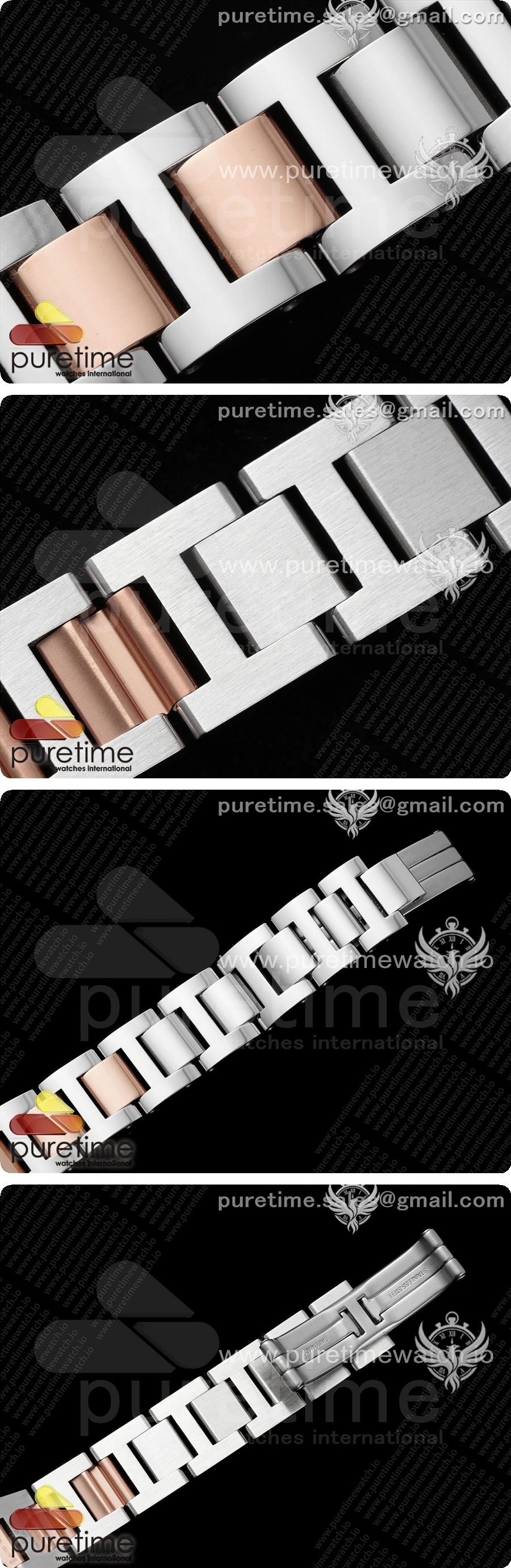 까르띠에 발롱블루 33mm 스테인레스 스틸/로즈골드 AF 1:1 핑크 자개 다이얼, SEIKO NH05A 상세이미지 8