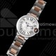 까르띠에 발롱블루 33mm 스테인레스 스틸/로즈골드 AF 1:1 실버 다이얼, SEIKO NH05A