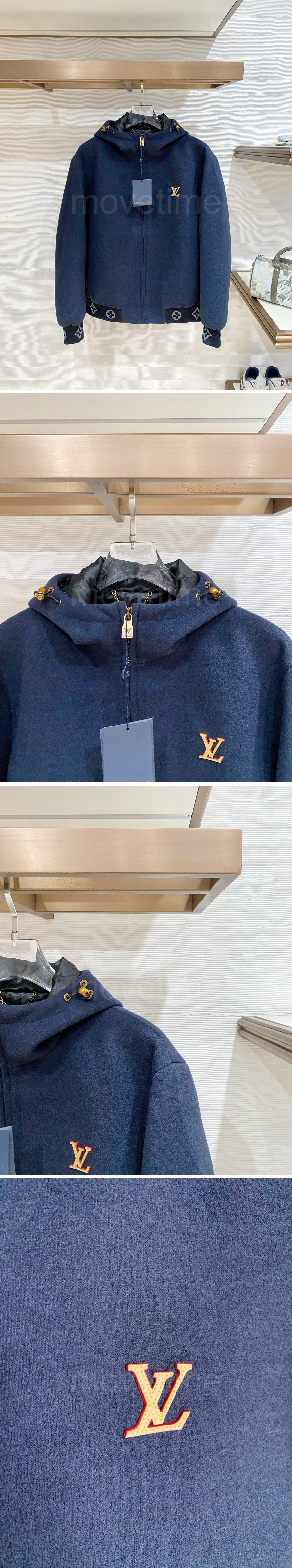 루이비통 가을 겨울 LV 후드 집업 자켓 26SS 상세이미지 2