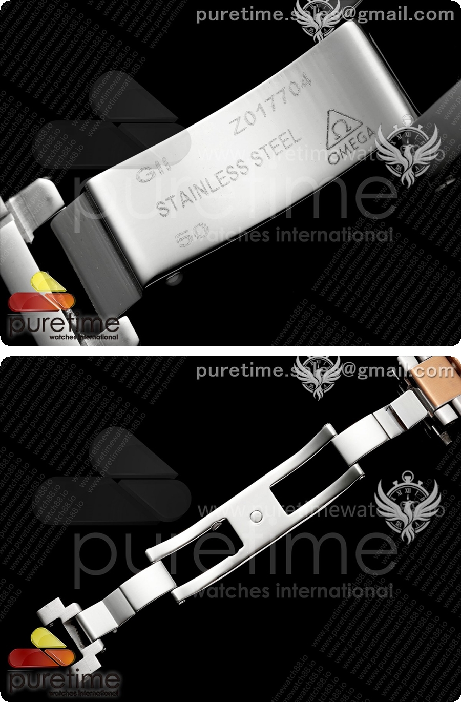 오메가 씨마스터 아쿠아테라 쉐이드 34mm 여자 스테인레스 스틸/로즈골드 VRSF 화이트 자개 다이아몬드 다이얼 상세이미지 11
