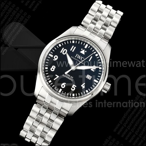 IWC Mark XX MZF 1:1 블랙 다이얼 SS 브레이슬릿 A2892