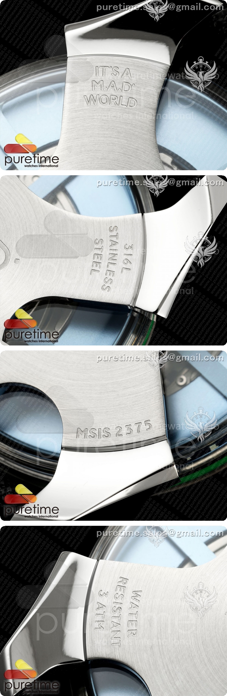 MB&F MAD1.SS K11F 1:1 그린 베젤, 블루 로터, 블랙 가죽 스트랩, 미요타 821A 상세이미지 7