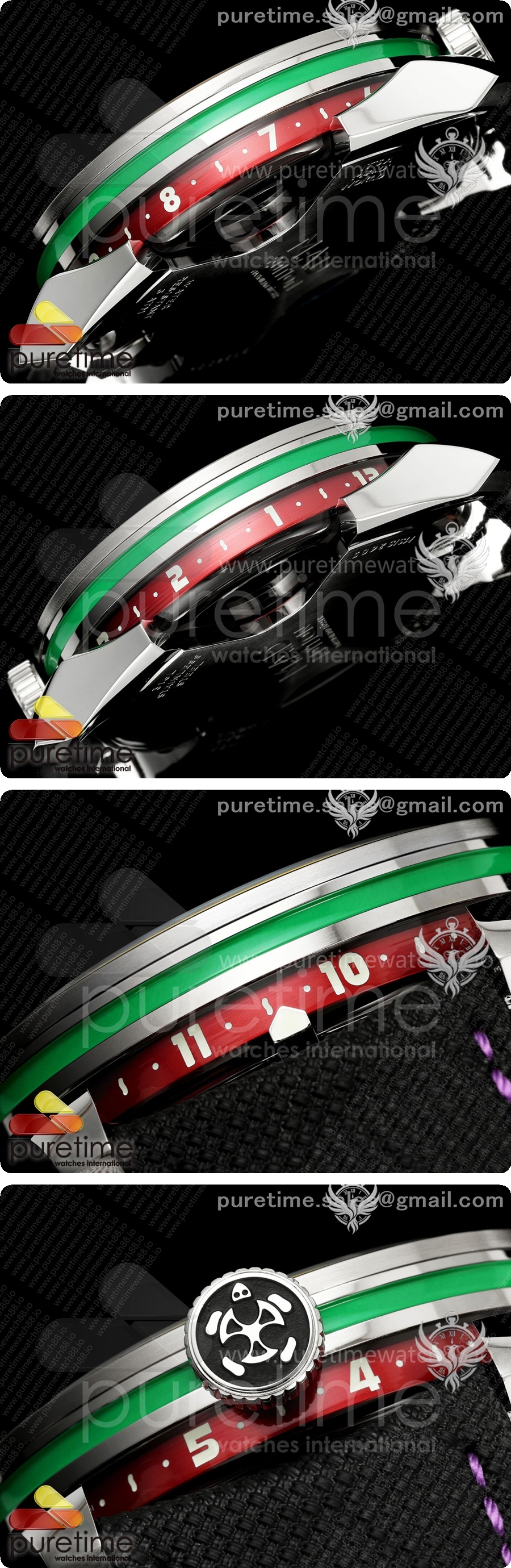 MB&F MAD1.SS K11F 1:1 옐로우 베젤, 그린 로터, 블랙 가죽 스트랩, 미요타 821A 상세이미지 5
