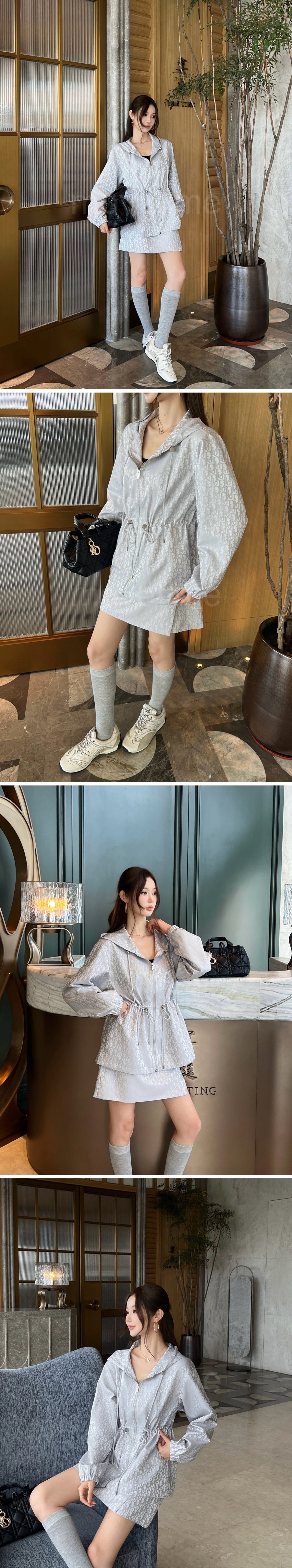 디올 여성 오블리크 후드 코트 자켓 26SS 상세이미지 2