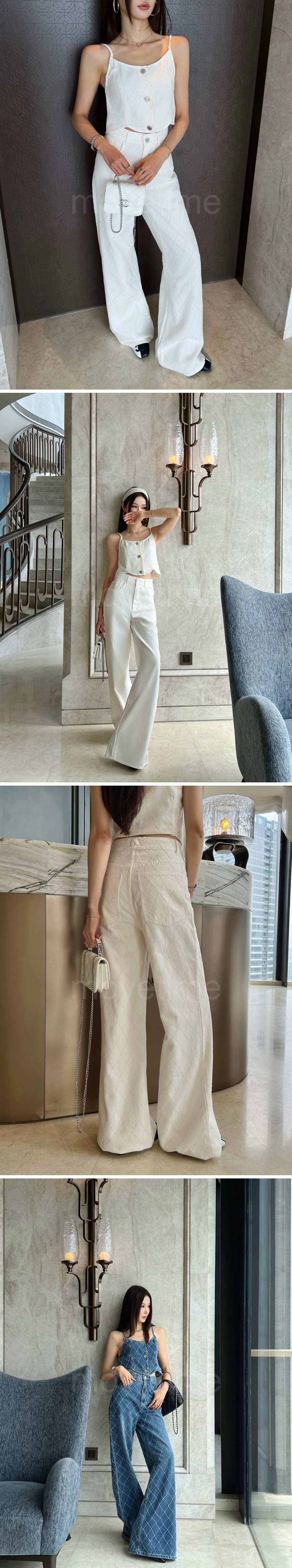 샤넬 여성 오버핏 데님 팬츠 진 청바지 26SS 상세이미지 2