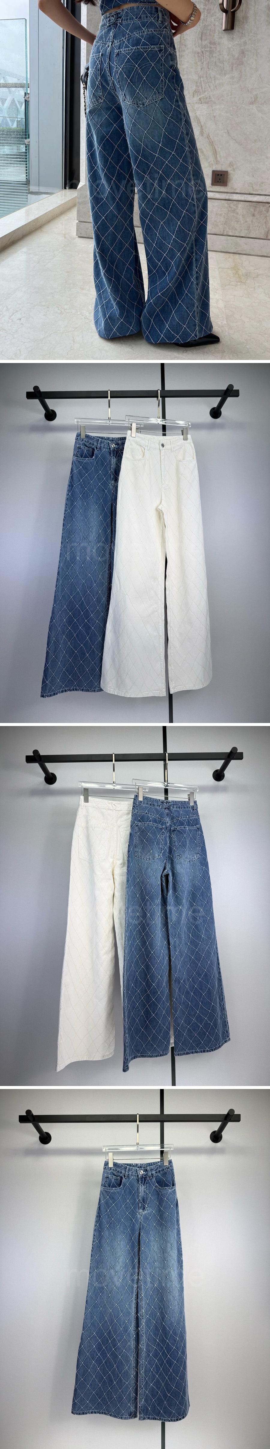 샤넬 여성 오버핏 데님 팬츠 진 청바지 26SS 상세이미지 3