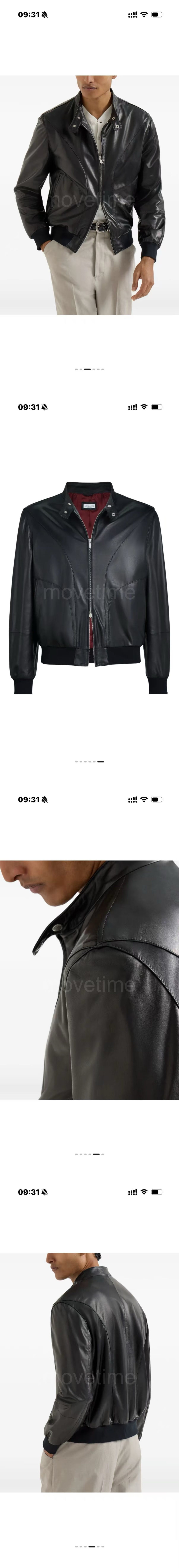 브루넬로 쿠치넬리 레더 가죽 봄버 자켓 26SS 상세이미지 2