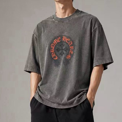 크롬하츠 크로스 워싱 오버핏 반팔 티셔츠 26SS