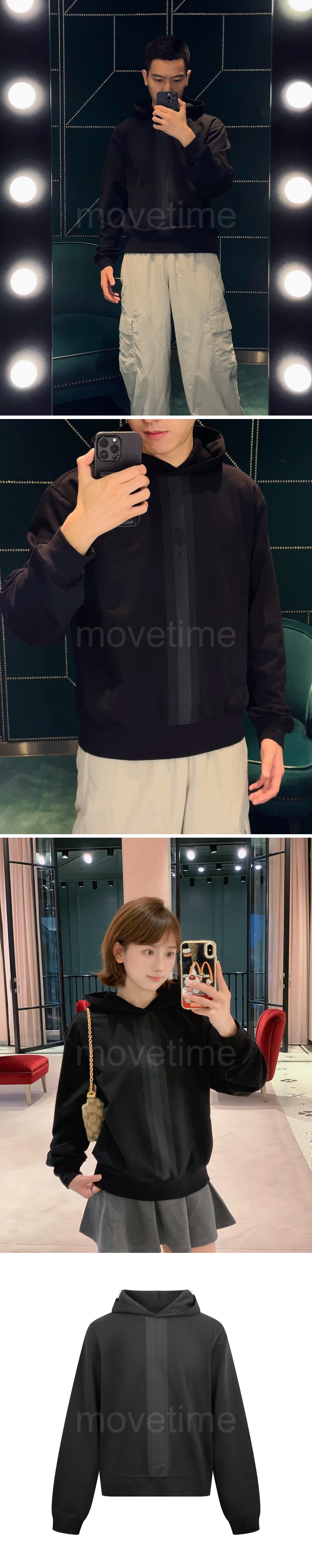 구찌 남자 가을겨울 후드 티셔츠 26SS 상세이미지 2