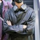 프라다 삼각로고 레더 가죽 카라 자켓 26SS