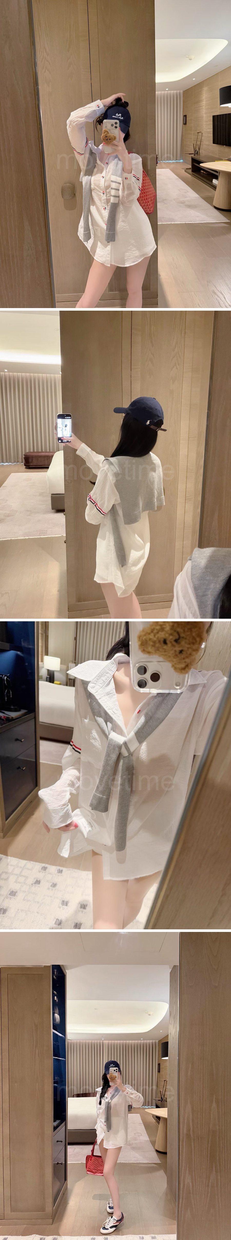 톰브라운 여성 린넨 남방 셔츠 26SS 상세이미지 2