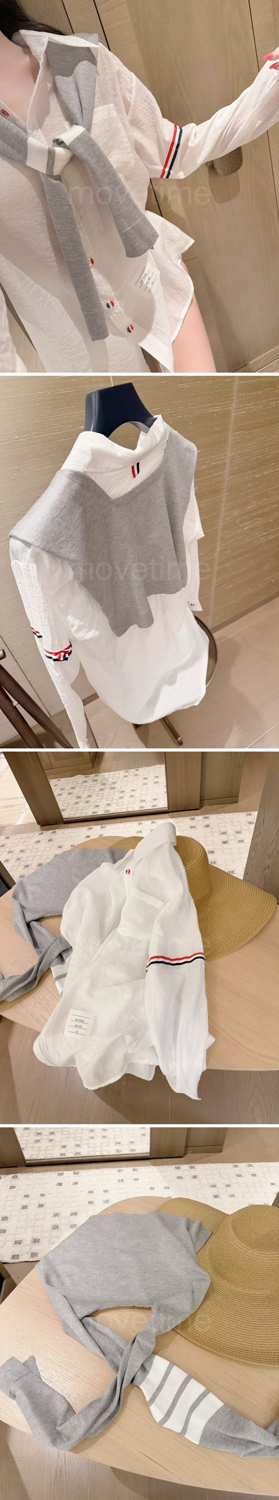 톰브라운 여성 린넨 남방 셔츠 26SS 상세이미지 3