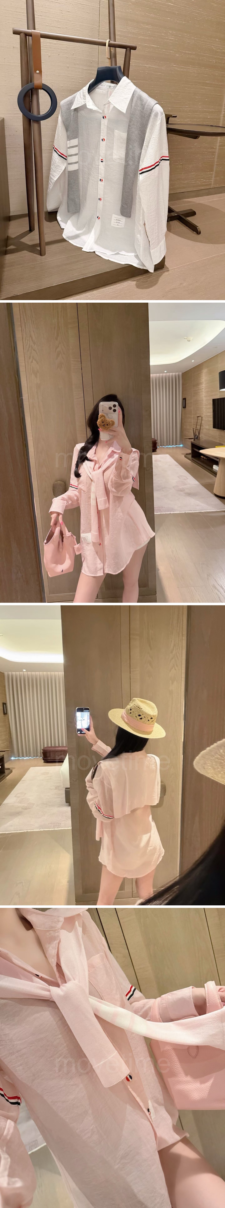 톰브라운 여성 린넨 남방 셔츠 26SS 상세이미지 4