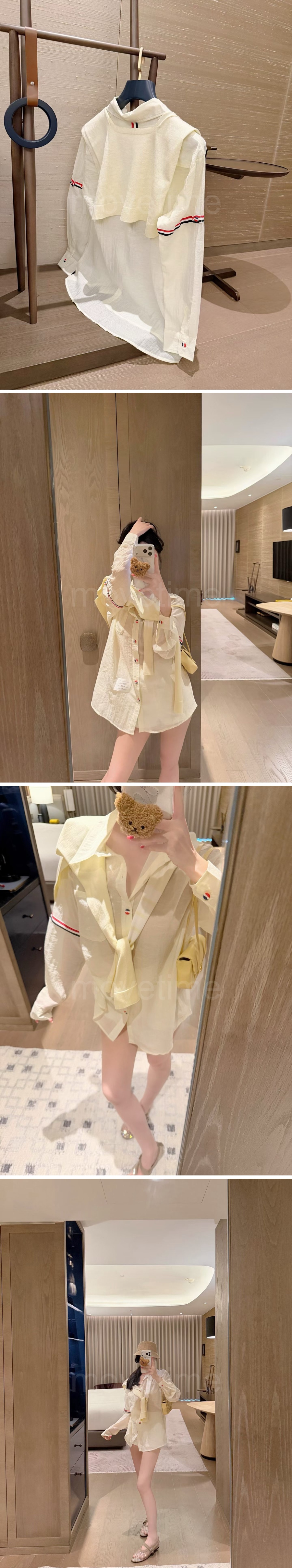 톰브라운 여성 린넨 남방 셔츠 26SS 상세이미지 7