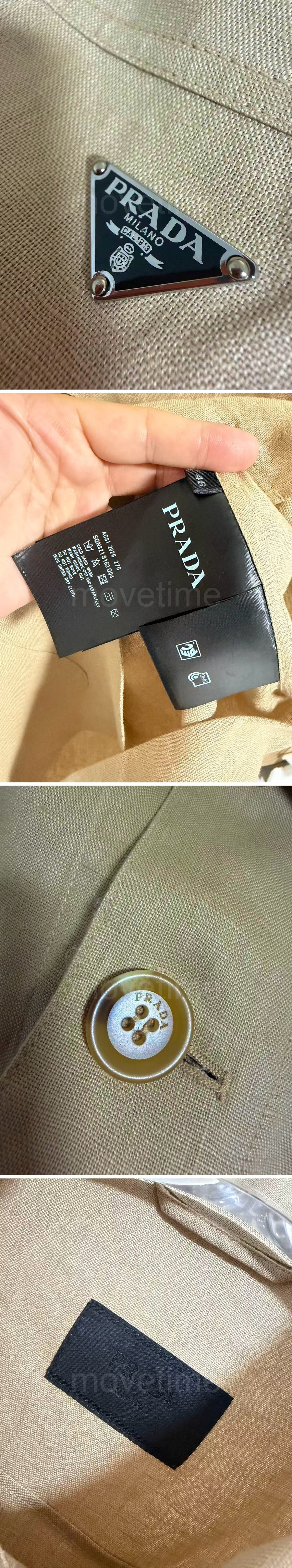 프라다 삼각로고 린넨 셔츠 자켓 26SS 상세이미지 3