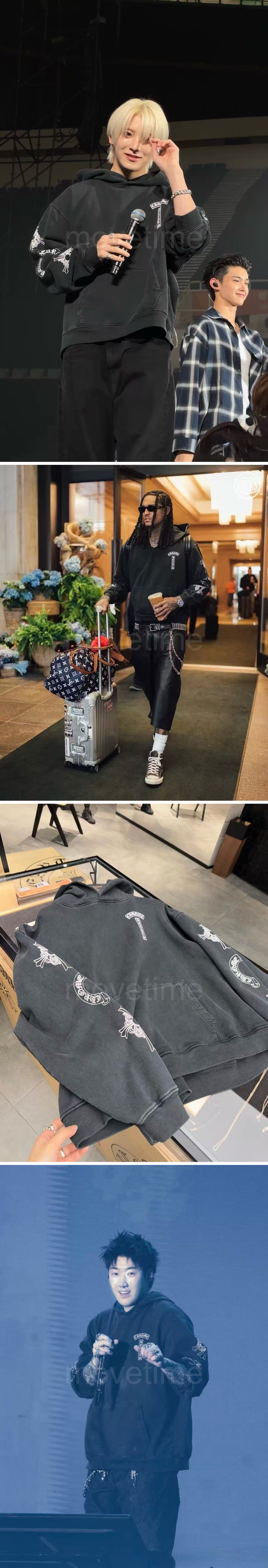크롬하츠 워싱 후드 티셔츠 26SS 상세이미지 2