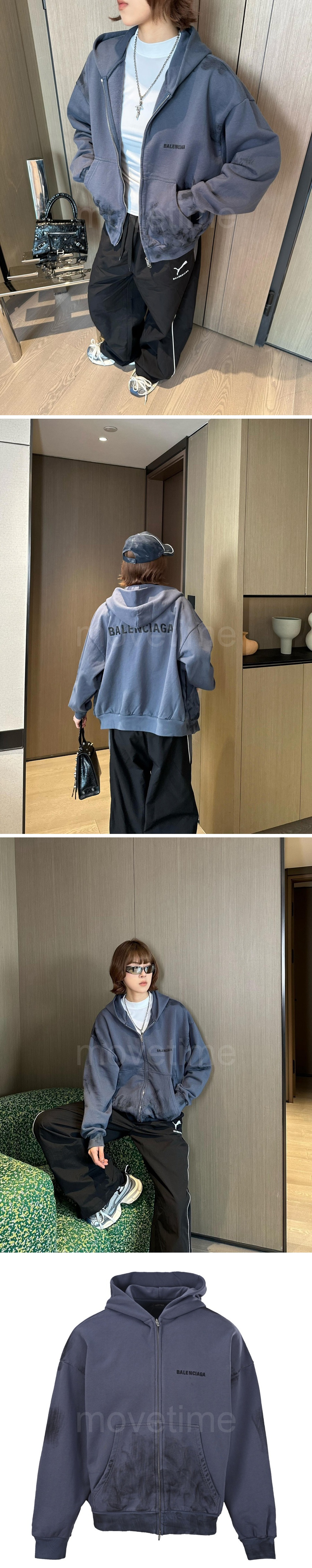 발렌시아가 가을 후드 집업 자켓 26SS 상세이미지 2