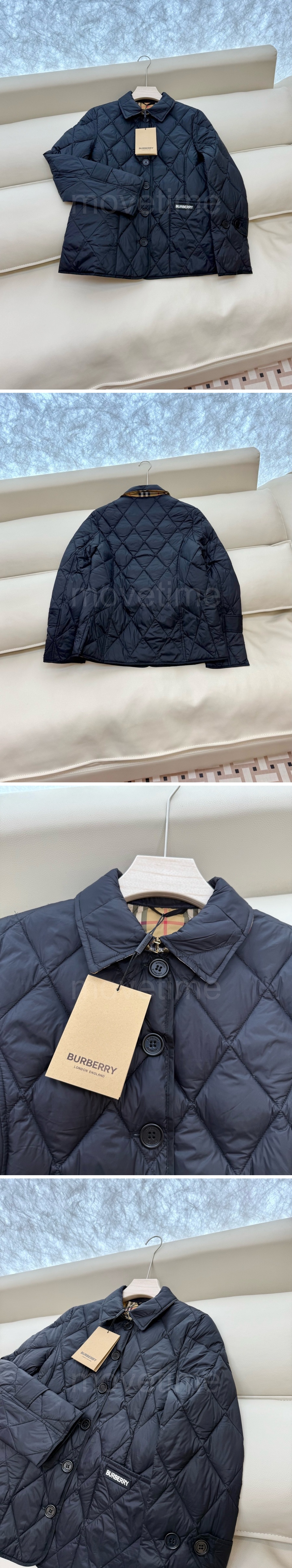 버버리 여성 카라 구스다운 퀄팅 패딩 자켓 26SS 상세이미지 7