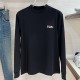 키톤 로고 자수 긴팔 티셔츠 26SS