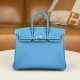 에르메스 Birkin 25 티파니블루 은장 핸드백 토트백 26SS