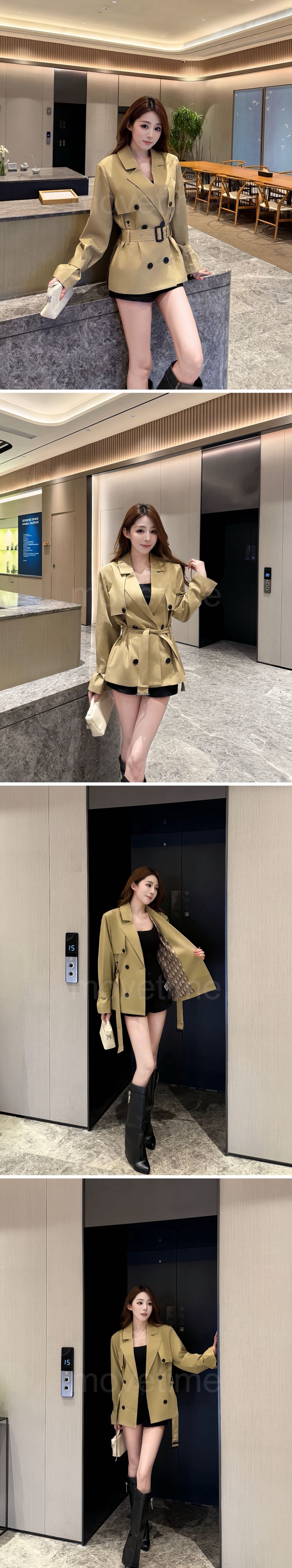 디올 여성 오블리크 벨티드 코트 자켓 26SS 상세이미지 2