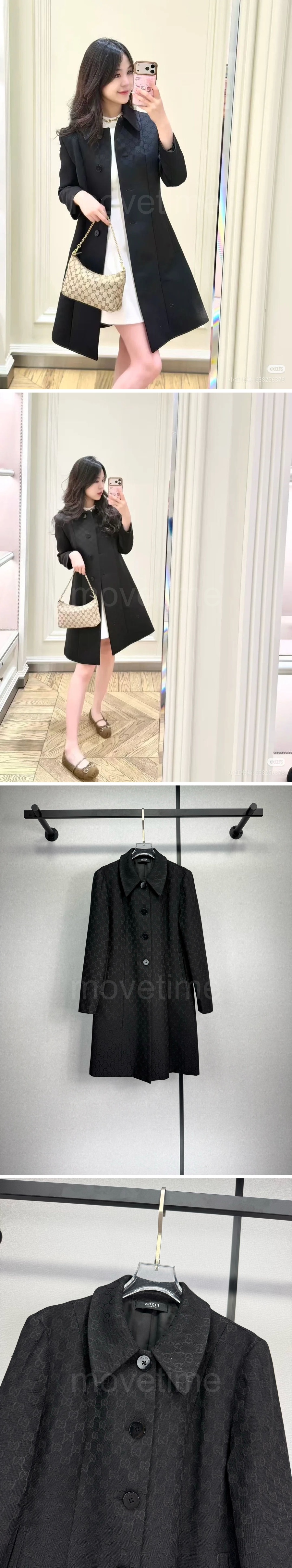 구찌 여자 GG수프림 카라 코트 자켓 26SS 상세이미지 2