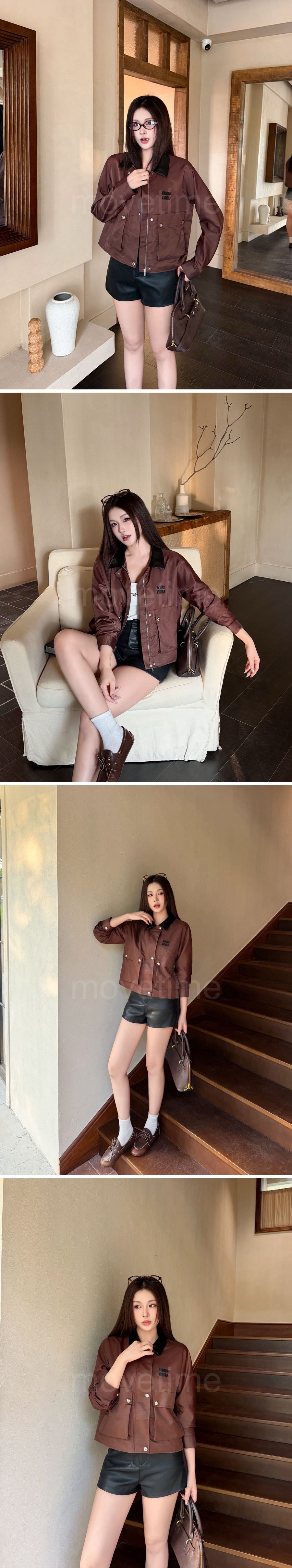 미우미우 여자 카라 자켓 26SS 상세이미지 3