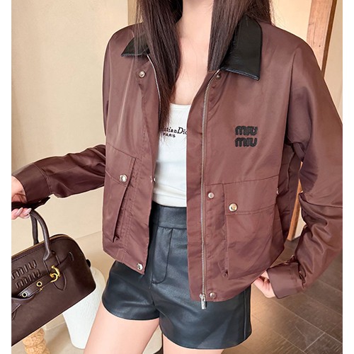 미우미우 여자 카라 자켓 26SS