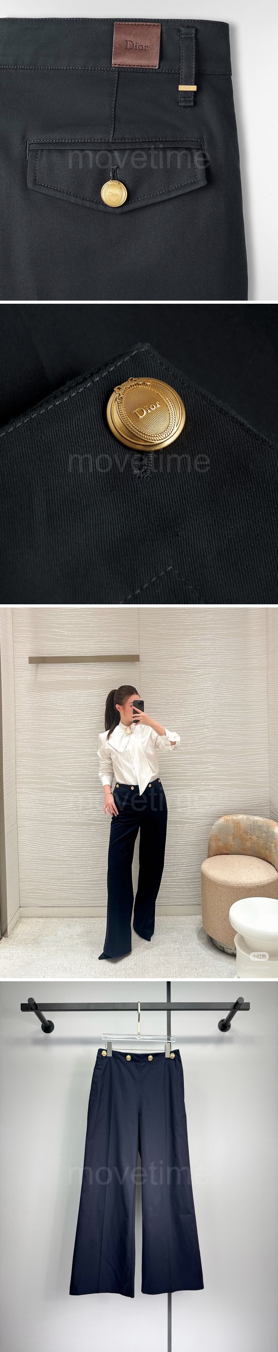 디올 여성 오버핏 팬츠 바지 26SS 상세이미지 3
