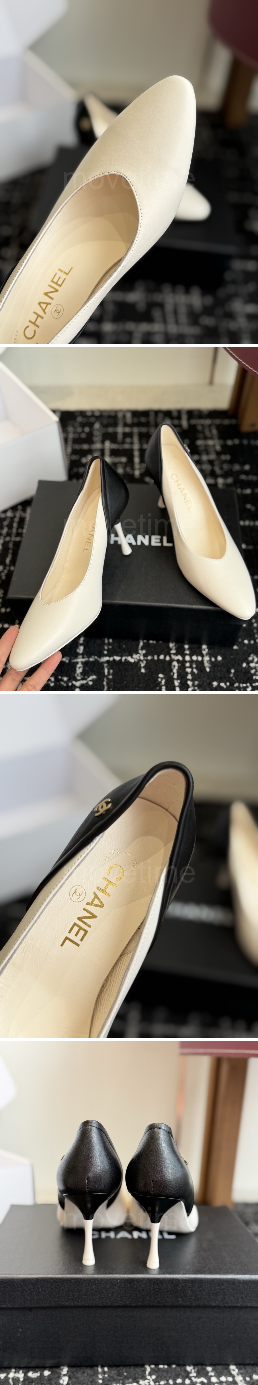 샤넬 여자 레더 가죽 8.5cm 힐 구두 26SS 상세이미지 3