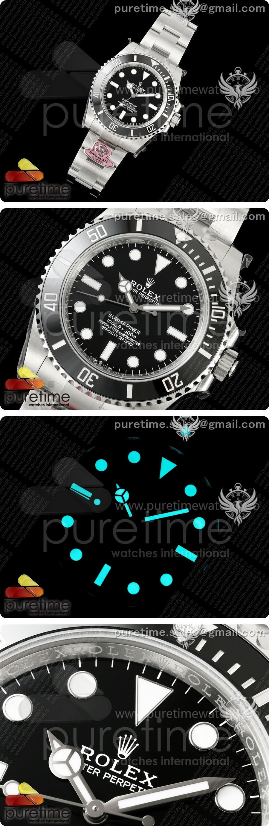서브마리너 41mm 124060 논데이트 레플리카 904L 스틸 골드 메이커 1:1 JH3230 상세이미지 2