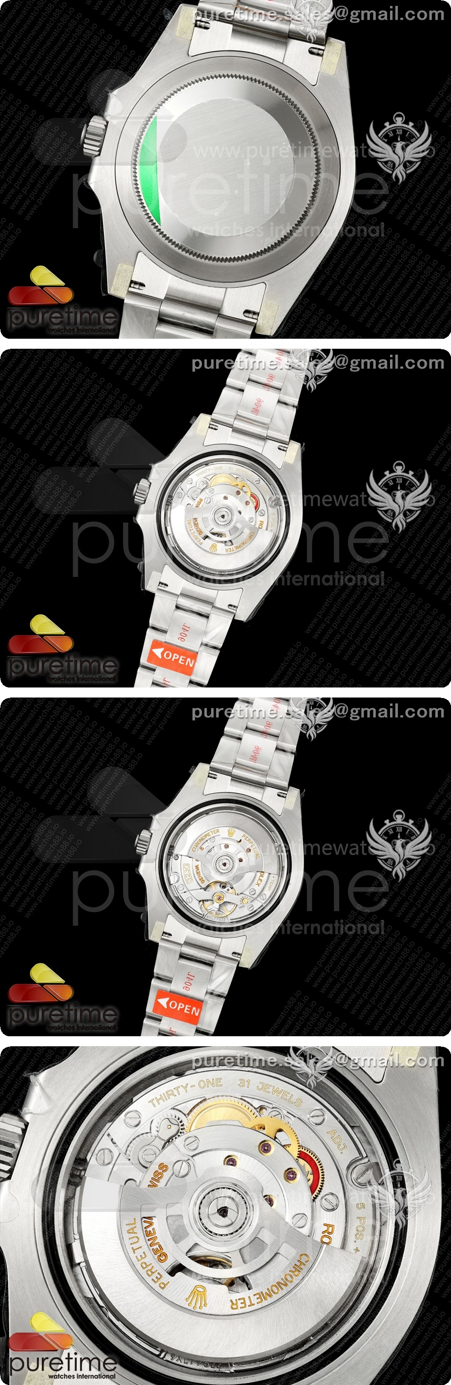 서브마리너 41mm 124060 논데이트 레플리카 904L 스틸 골드 메이커 1:1 JH3230 상세이미지 5