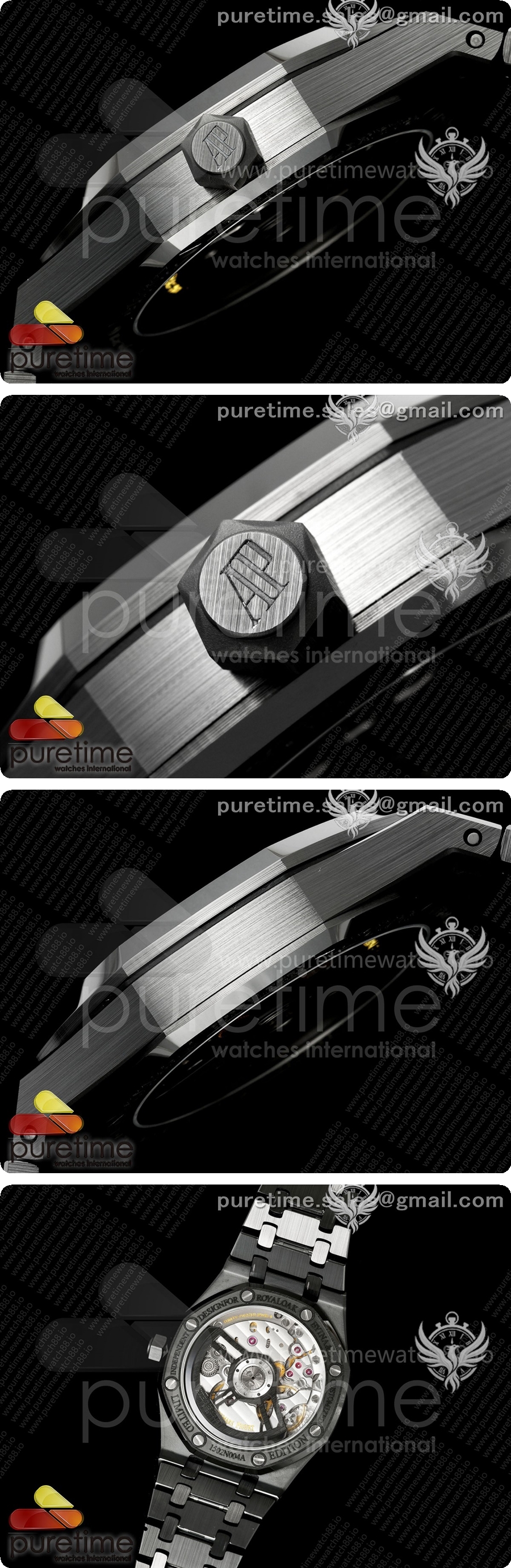 오데마피게 로얄 오크 41mm 15500 블랙 세라믹 ZF 블랙 다이얼 블랙 세라믹 브레이슬릿 SA4302 상세이미지 4
