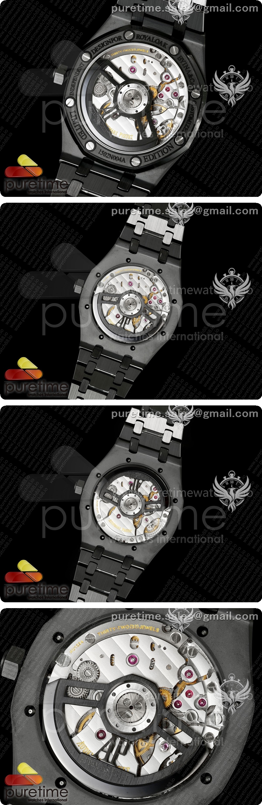 오데마피게 로얄 오크 41mm 15500 블랙 세라믹 ZF 블랙 다이얼 블랙 세라믹 브레이슬릿 SA4302 상세이미지 5