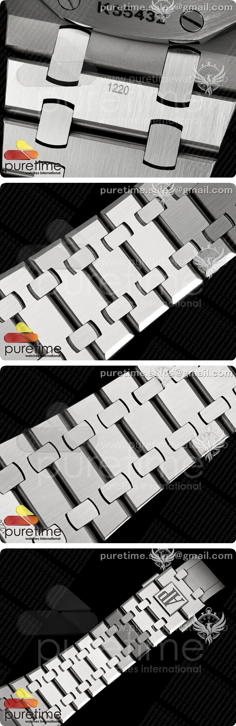 오데마피게 로얄 오크 레플리카 41mm 오픈워크 15407 SS DDF 1:1 옐로우 골드 다이얼, SS 브레이슬릿, SA3132 상세이미지 8