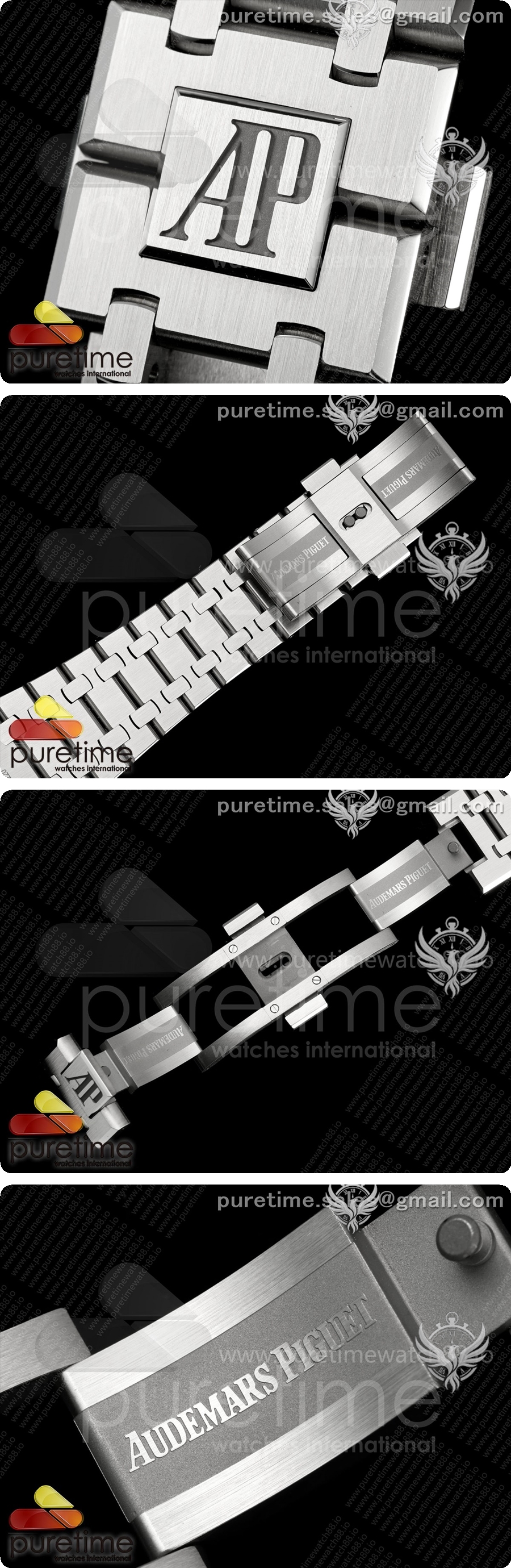 오데마피게 로얄 오크 레플리카 41mm 오픈워크 15407 SS DDF 1:1 옐로우 골드 다이얼, SS 브레이슬릿, SA3132 상세이미지 9