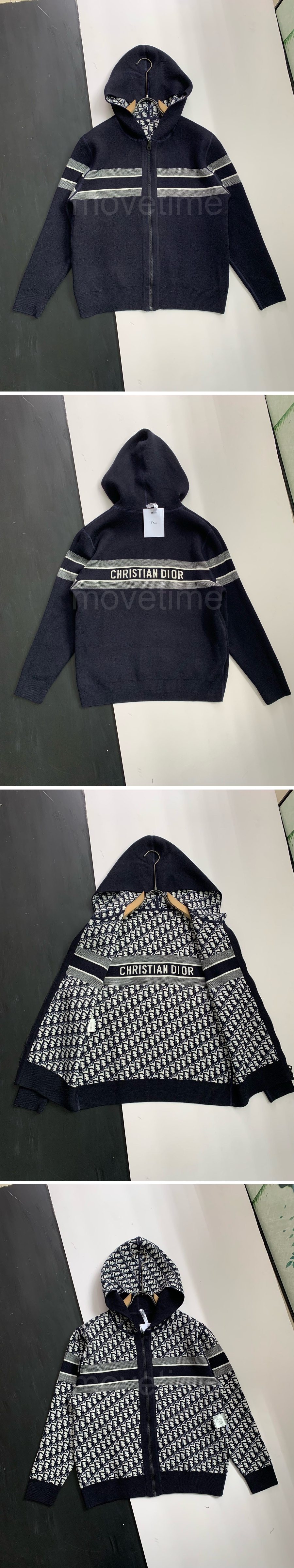 디올 오블리크 캐시미어 리버서블 후드 집업 자켓 26SS 상세이미지 3