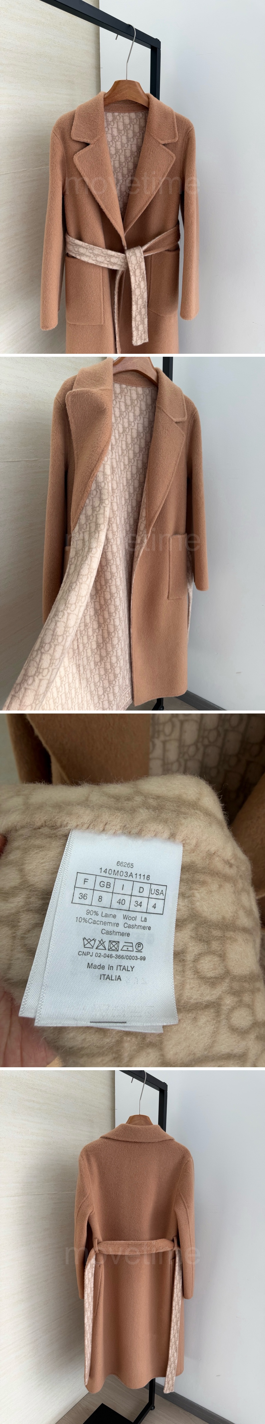디올 여성 오블리크 캐시미어 롱코트 자켓 26SS 상세이미지 5