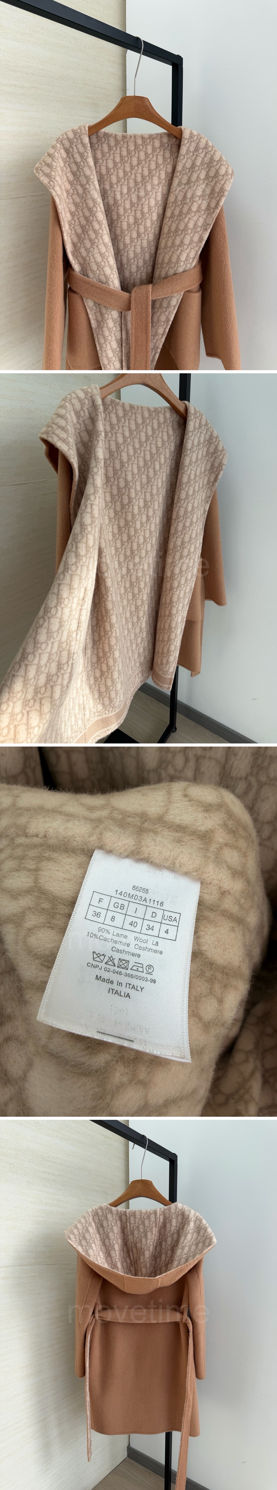 디올 여성 오블리크 캐시미어 코트 자켓 26SS 상세이미지 5