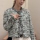 샤넬 여성 라운드넥 트위드 자켓 26SS